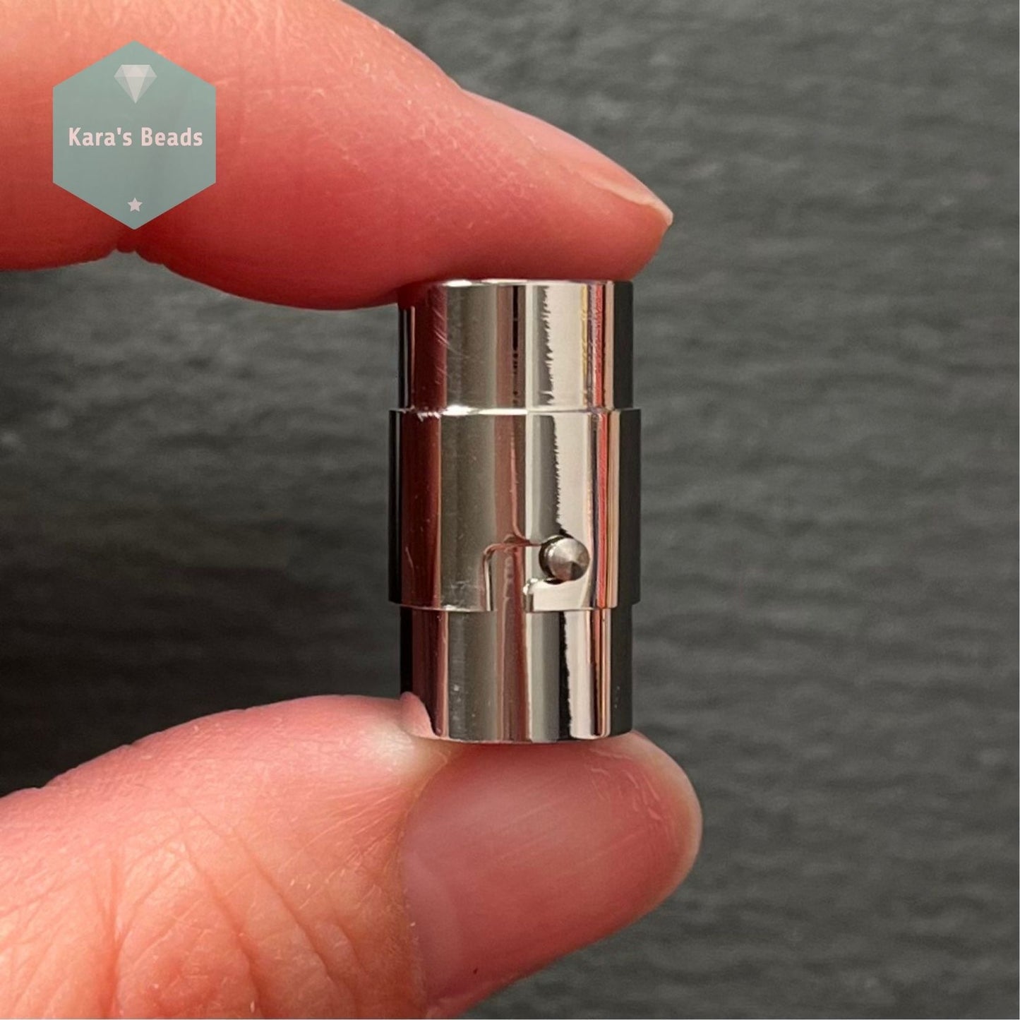 10mm Stainless Steel Magnetic Clasp with Safety Catch 1 pc