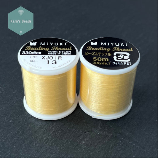 Miyuki Beading Thread 50 m - Col. 13 Yellow