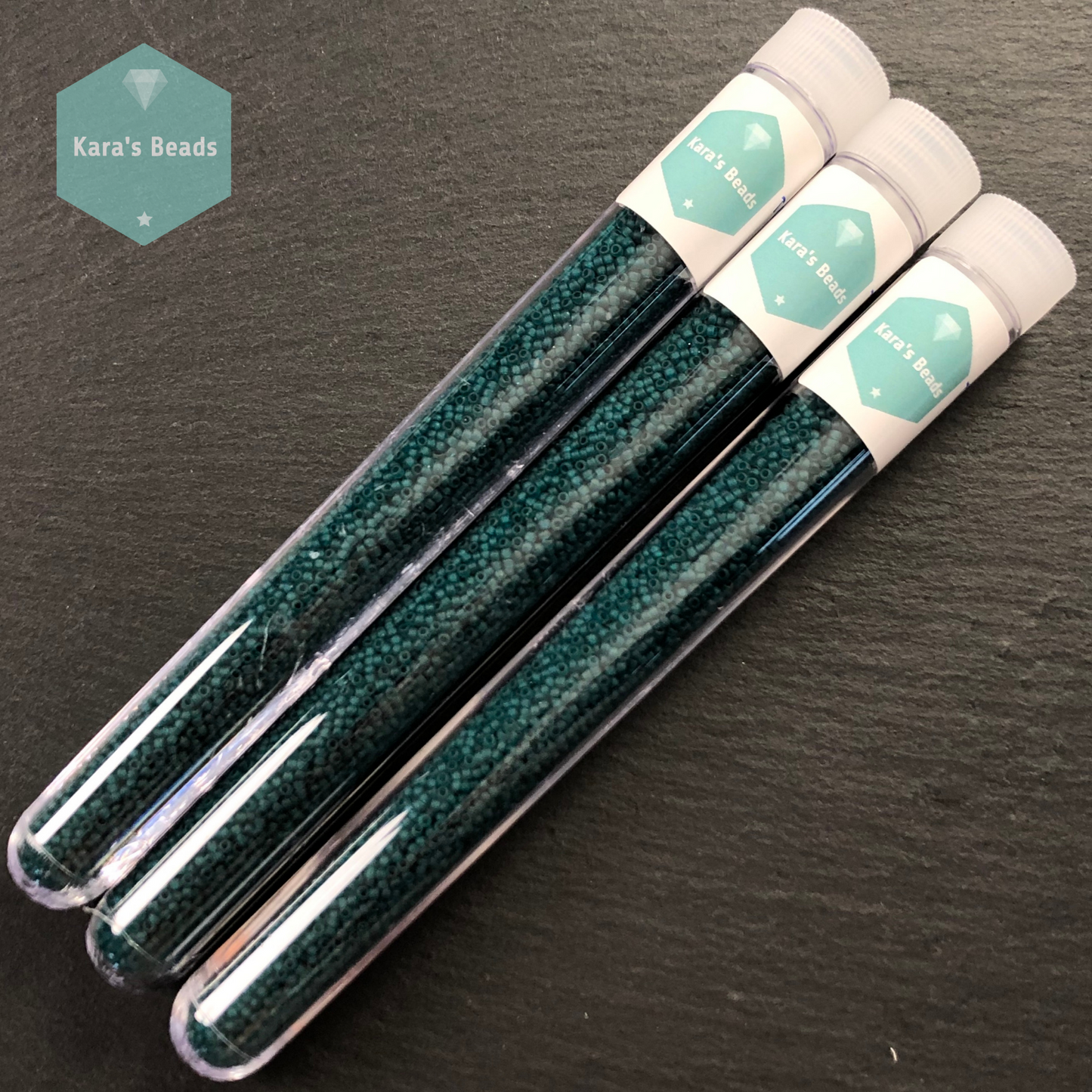 25g Tube 15/0 Toho TR15-7BDF Transparent Frosted Teal
