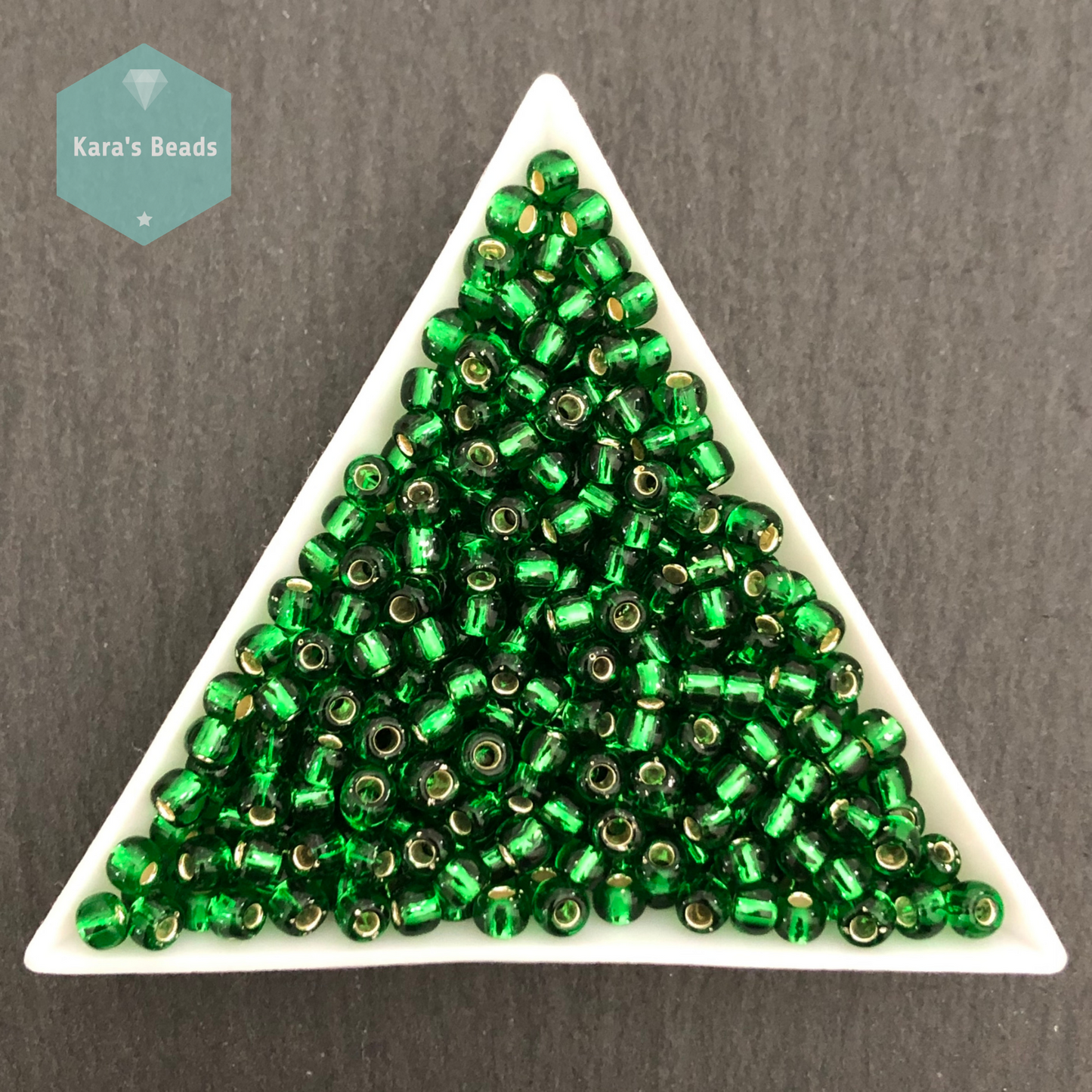 23g Tube 6/0 Toho TR6-27B Silver Lined Grass Green