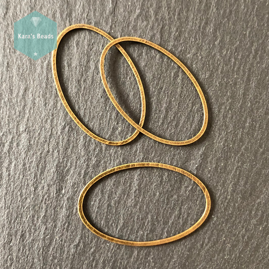 16x26 mm Oval Connector Bronze 1 pc