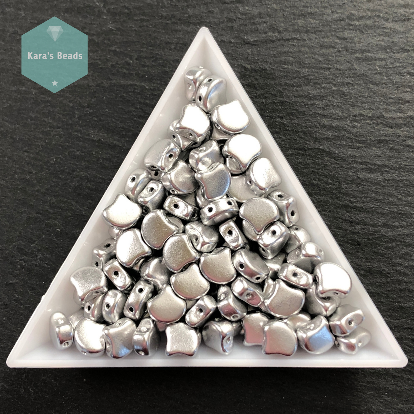 25g Tube Matubo Ginko Beads Matte Metallic Silver