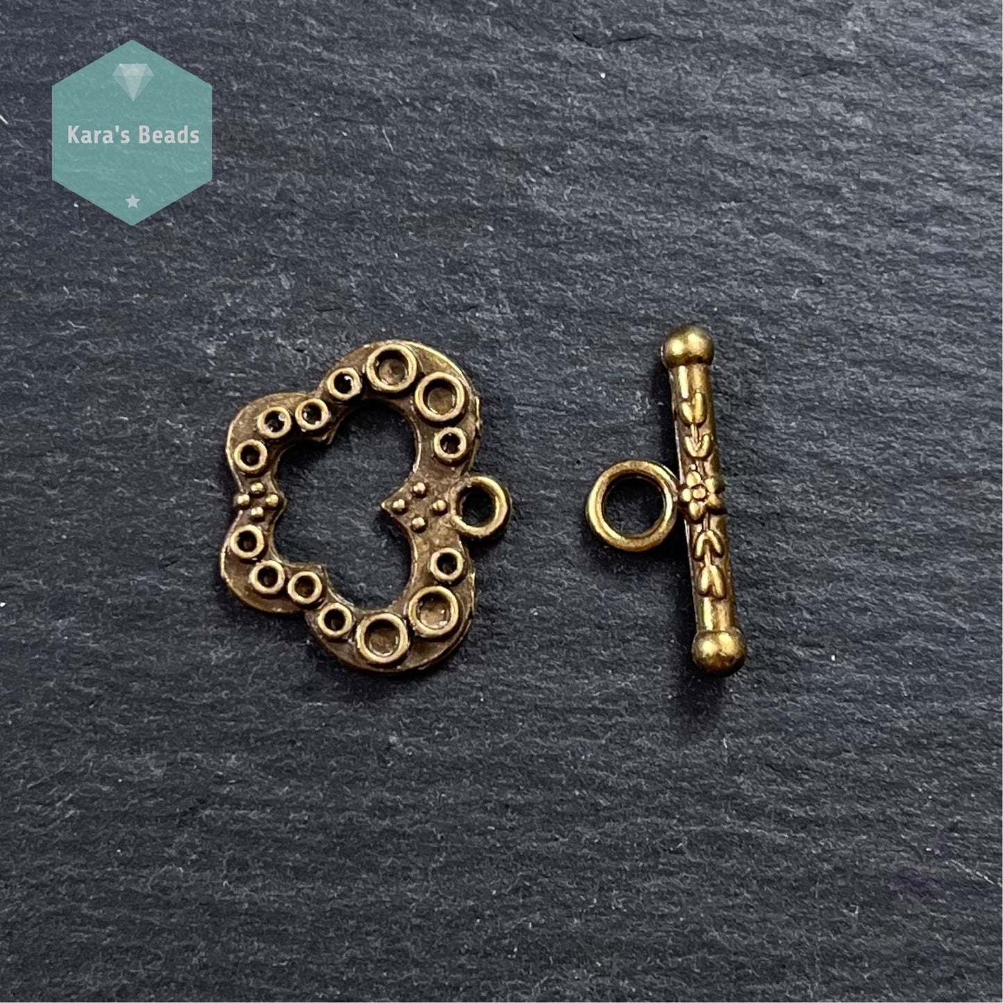 Butterfly Toggle Clasp Bronze 1 pc