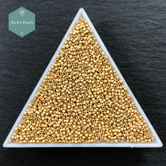 25g Tube 15/0 Toho TR15-PF557F PermaFinish Matte Galvanized Starlight