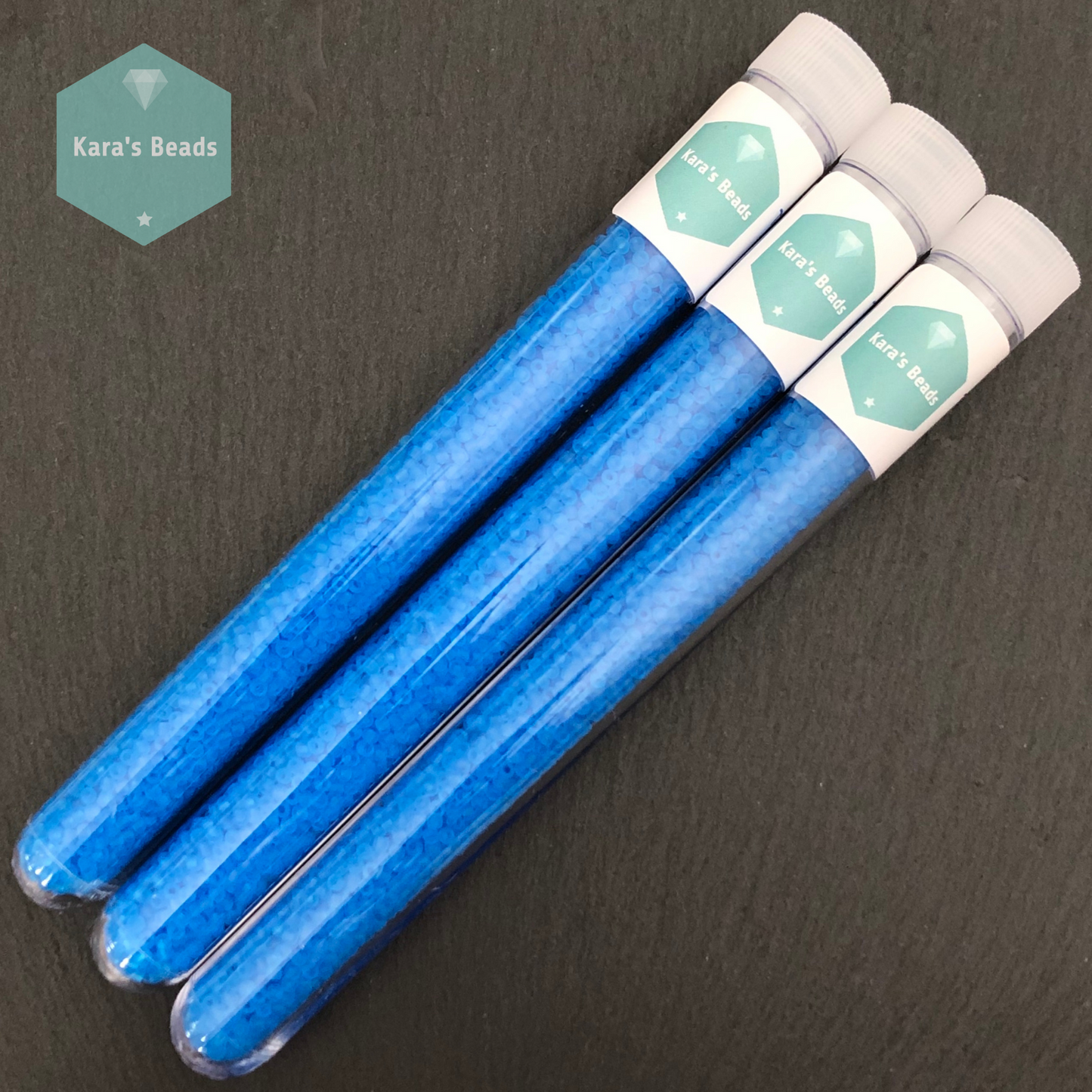 25g Tube 11/0 Toho TR11-3BF Transparent Frosted Medium Aquamarine