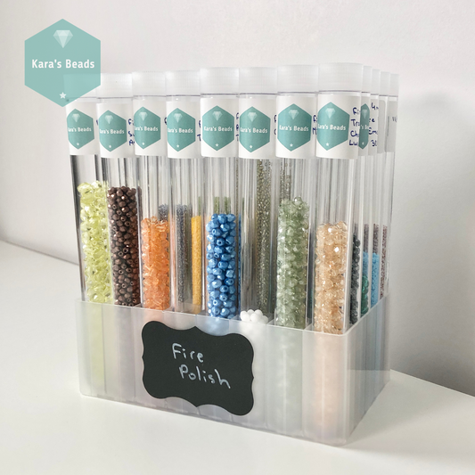 Plastic Tray for Bead Tubes with Waterproof Chalkboard Labels