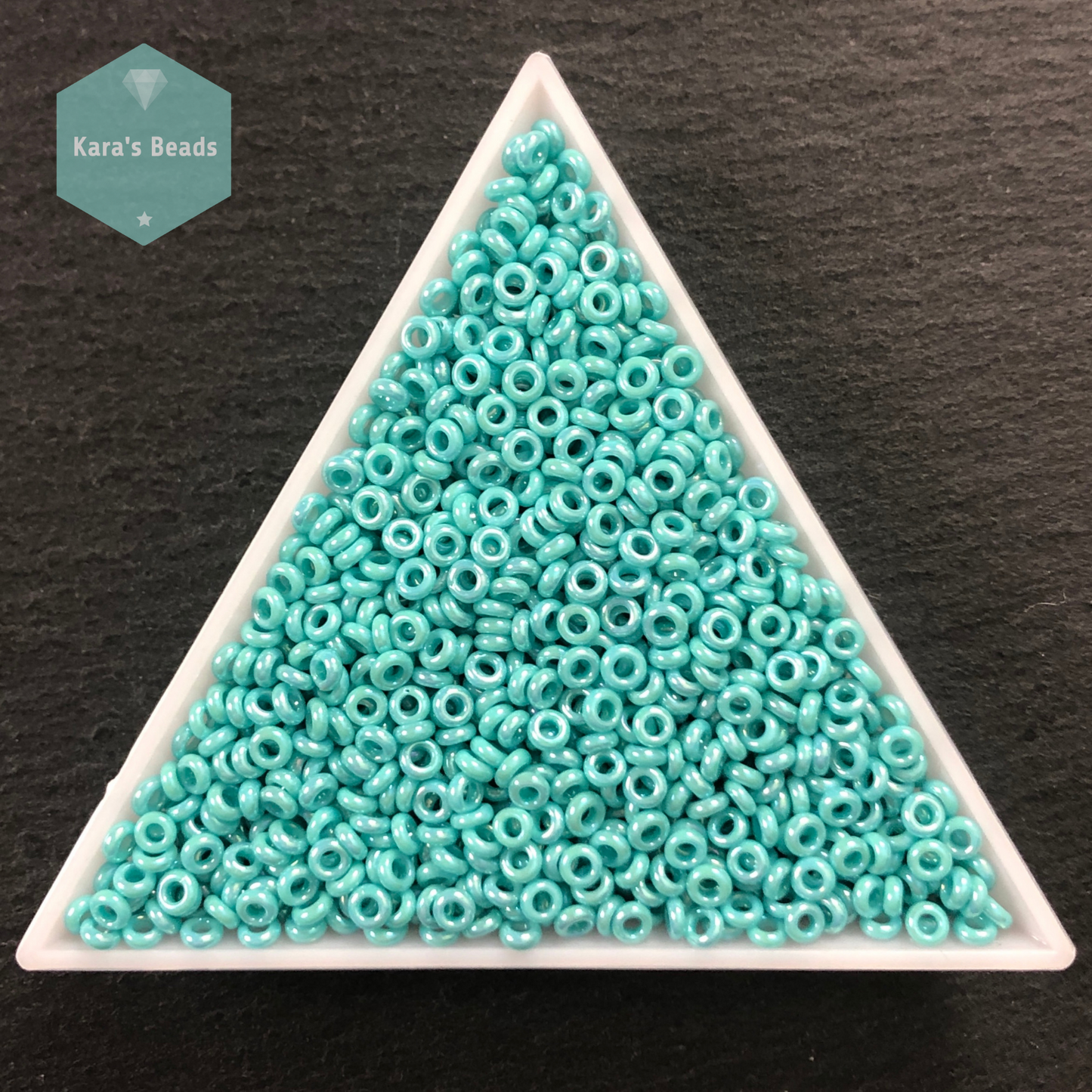 24g Tube 8/0 Toho Demi Round TN8-413 Opaque Rainbow Turquoise