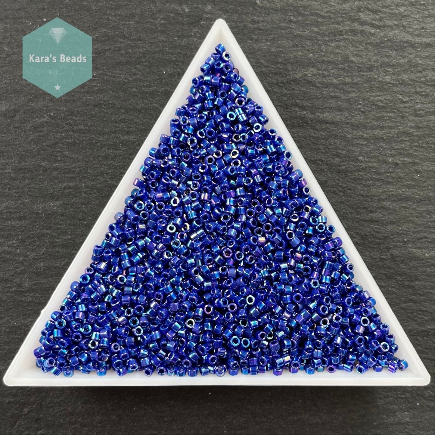 22g Tube 11/0 Miyuki Delica DB0165 Opaque Royal Blue AB