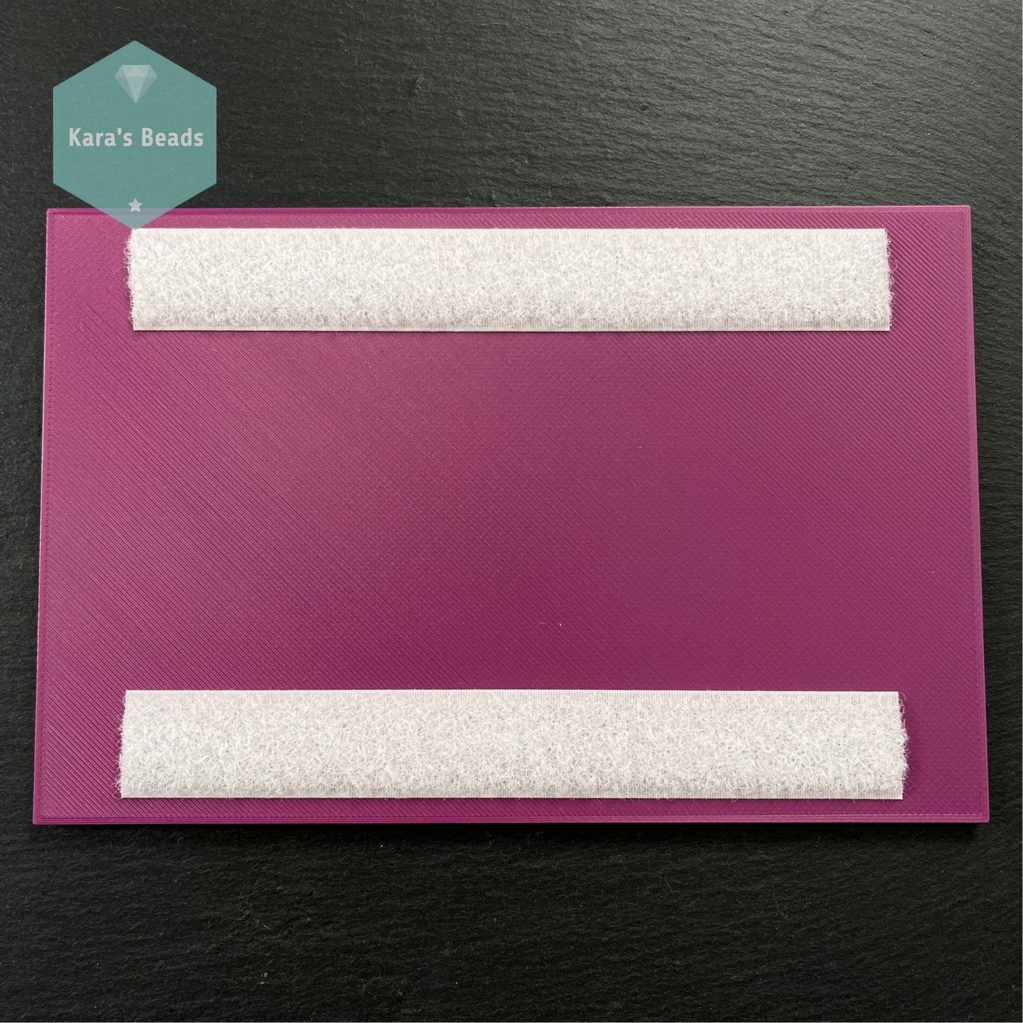 A to U Bead Tray for Peyote Patterns 21 Compartments Purple