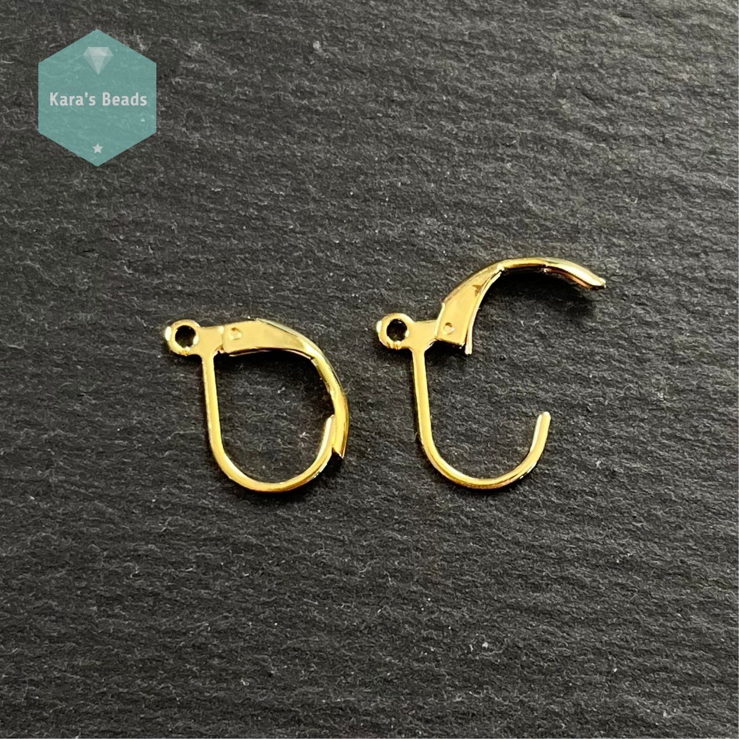 Lever back Earring Findings Stainless Steel Gold 1 pair