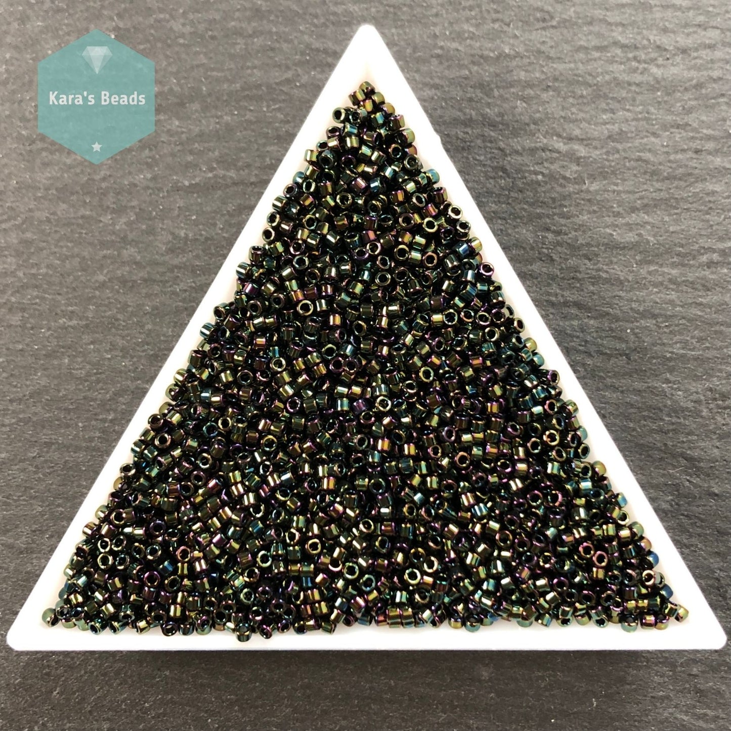 22g Tube 11/0 Miyuki Delica DB003 Green Iris