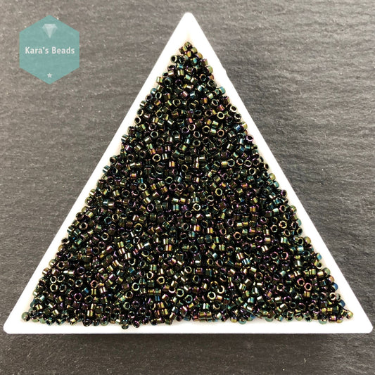 22g Tube 11/0 Miyuki Delica DB003 Green Iris