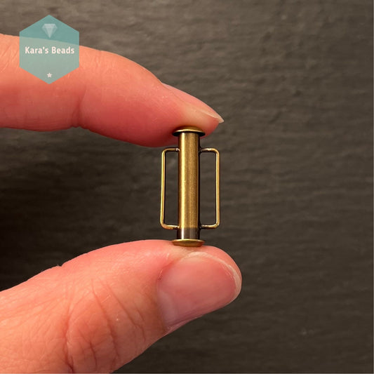 21.5mm Beadsmith Bar Slider Clasp Bronze 1 pc