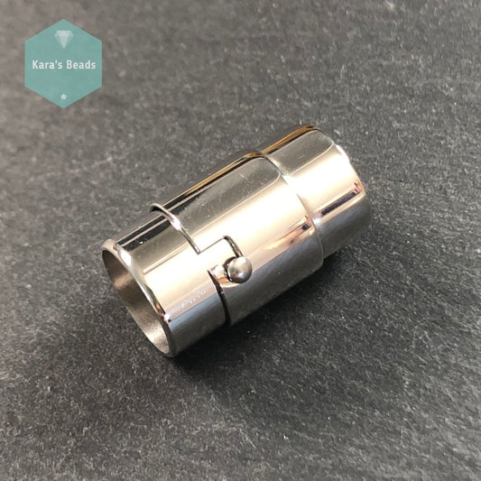 9mm Stainless Steel Magnetic Clasp with Safety Catch 1 pc