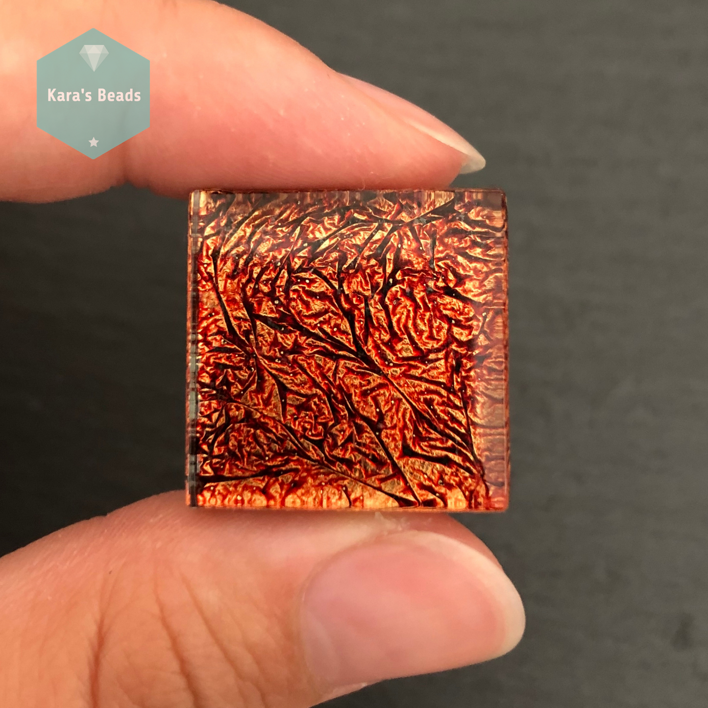 23x23 mm Tile Burnt Sunset 1 pc