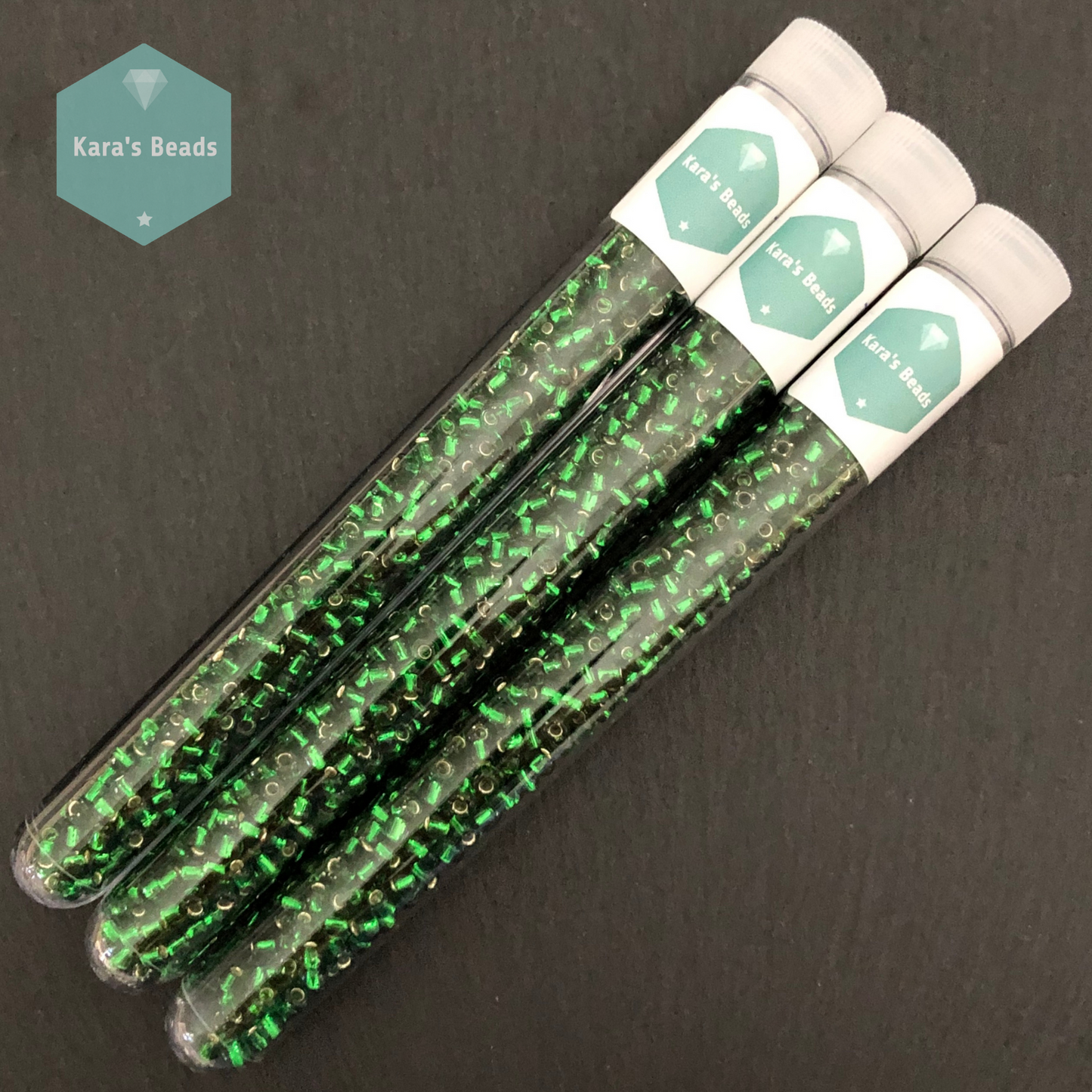 23g Tube 6/0 Toho TR6-27B Silver Lined Grass Green