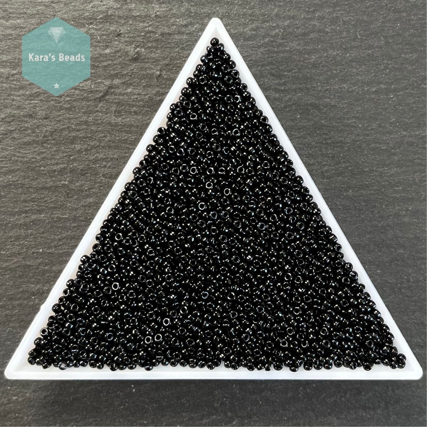 25g Tube 15/0 Miyuki Seed Beads RR15-0401 Black