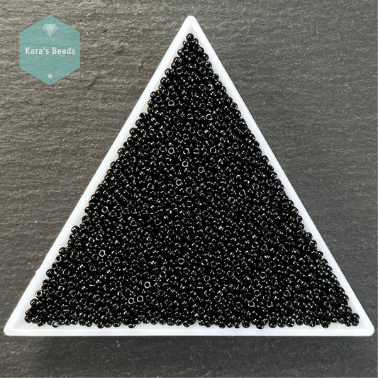25g Tube 15/0 Miyuki Seed Beads RR15-0401 Black