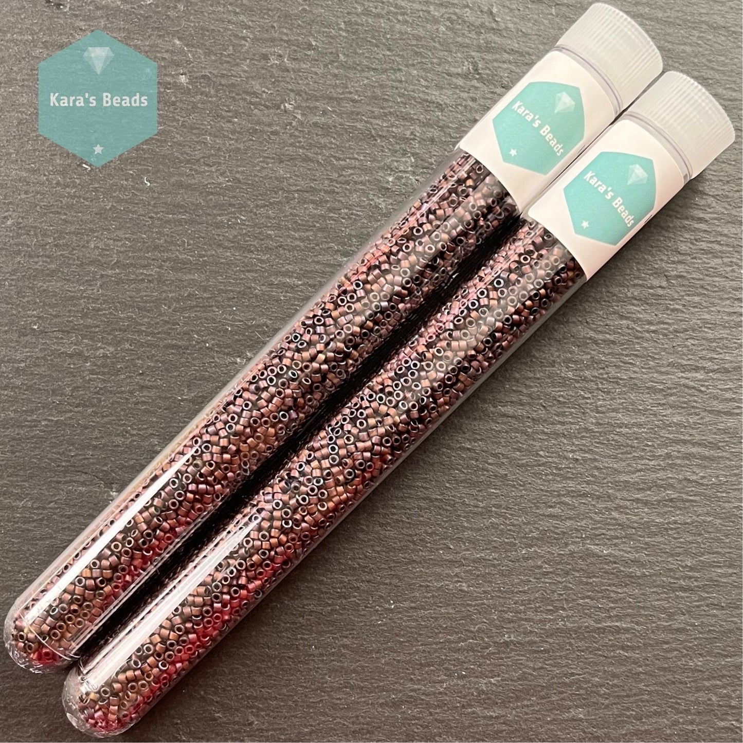 22g Tube 11/0 Miyuki Delica DB0312 Matte Metallic Copper