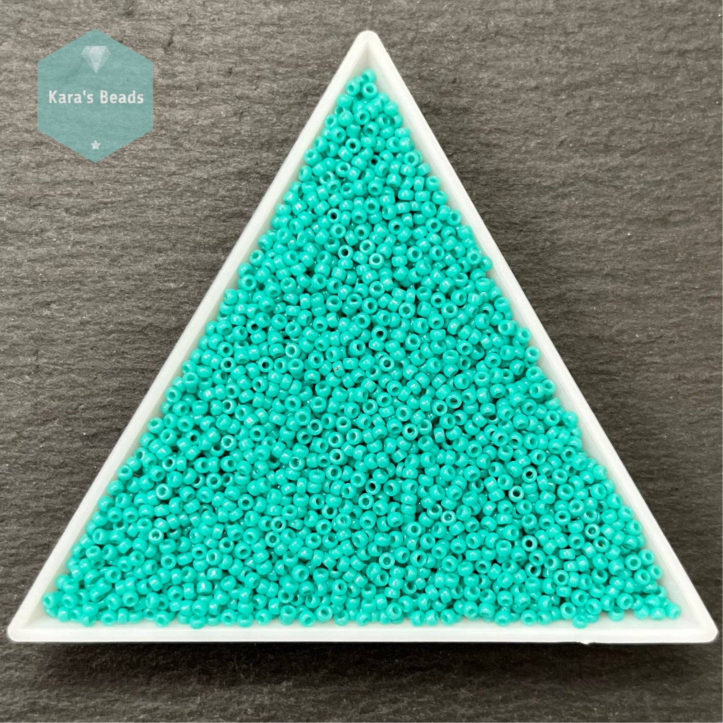 25g Tube 15/0 Miyuki Seed Beads RR15-0412 Opaque Turquoise Green