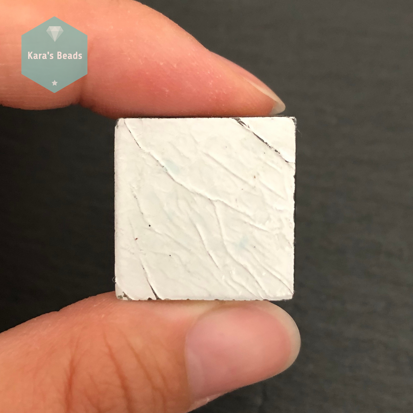 23x23 mm Tile Silver Foil 1 pc