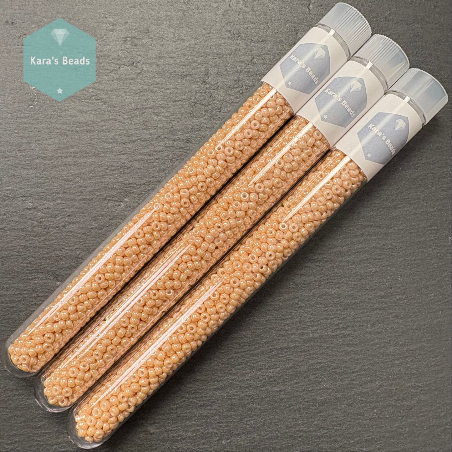 25g Tube 8/0 Miyuki Seed Beads RR8-0593 Ceylon Light Caramel