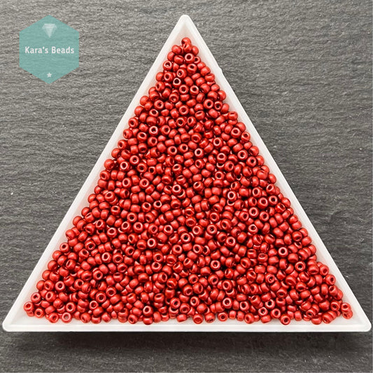 26g Tube 11/0 Miyuki Seed Beads RR11-4591 Lava Red