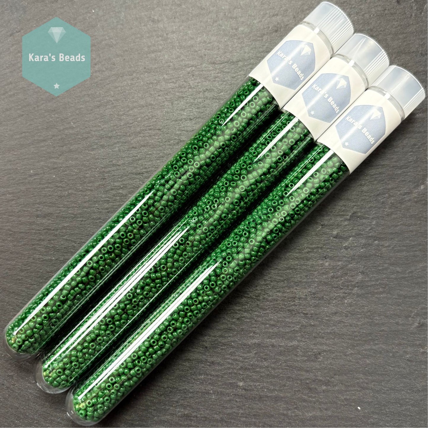 25g Tube 11/0 Toho TR11-47H Opaque Pine Green