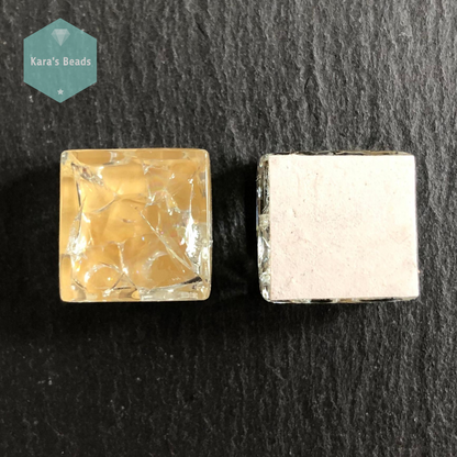 15x15 mm Crackle Tile Cream 1 pc