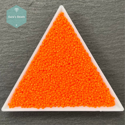 25g Tube 15/0 Miyuki Seed Beads RR15-406 Opaque Orange