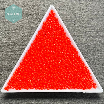 26g Tube 11/0 Miyuki Seed Beads RR11-407 Opaque Red