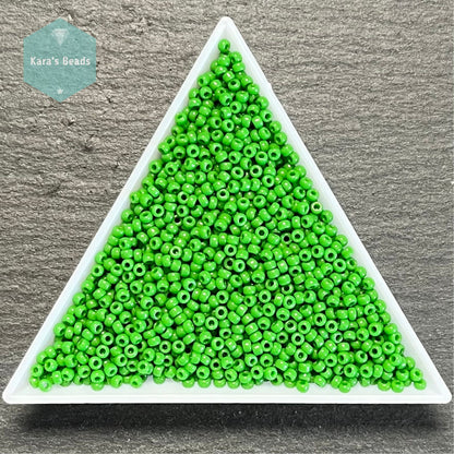 26g Tube 11/0 Miyuki Seed Beads RR11-411 Opaque Jade Green