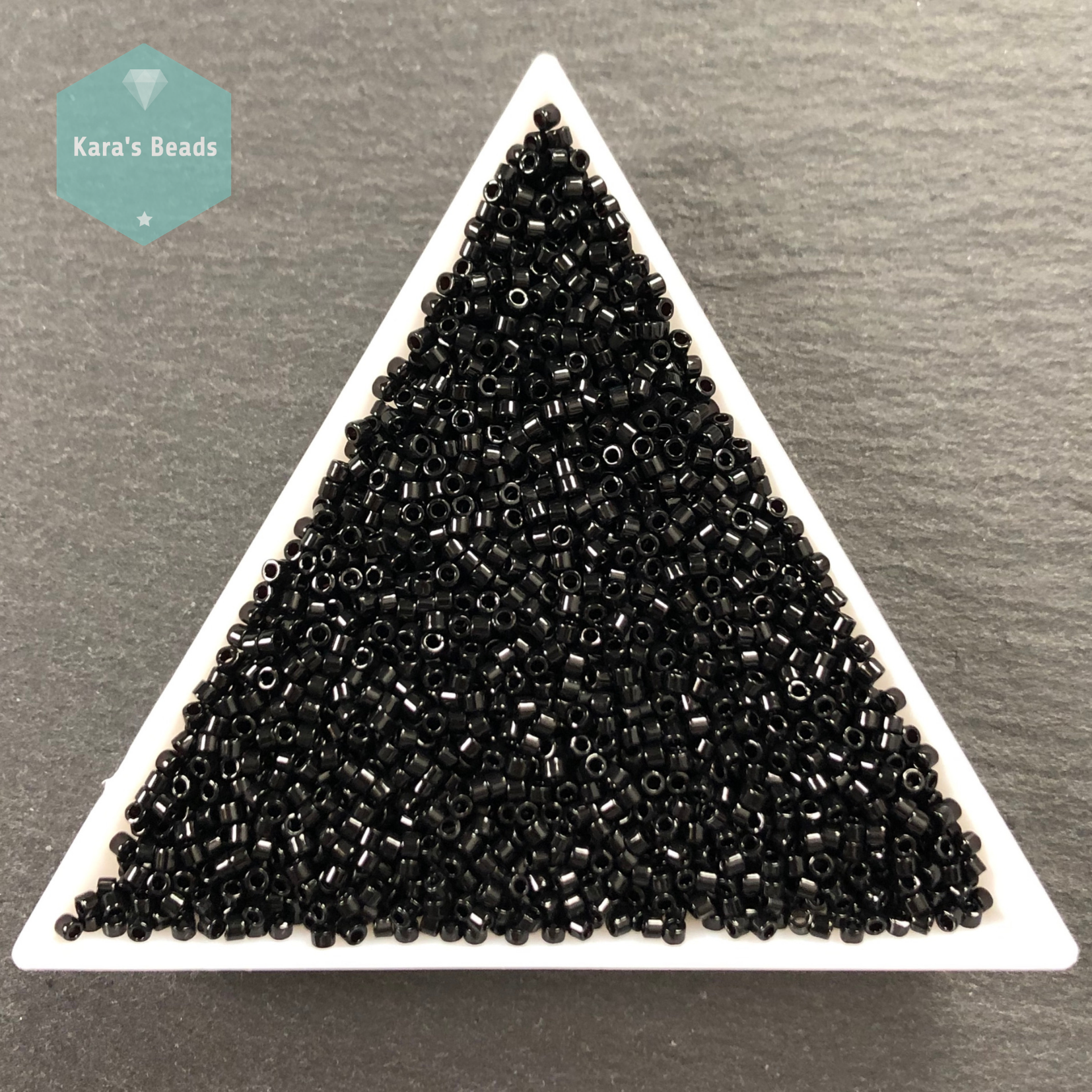 Miyuki Round Seed Bead Size 8/0 22g-tube Opaque Black