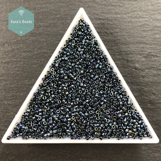 DB0788 Miyuki Delica Beads Dyed SF Transparent Dark Teal Size 11/0
