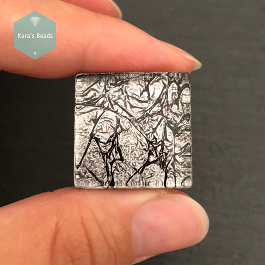 23x23 mm Tile Silver Ash 1 pc