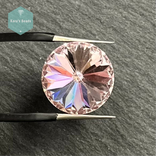 14mm Rivoli Baby Pink 1 pc